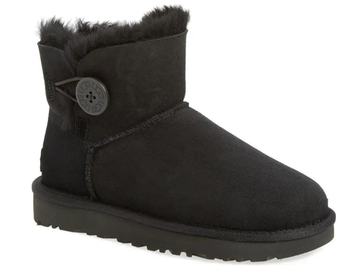 スペシャルオファ UGG mini ブラック （サイズ8） Ⅱ button bailey