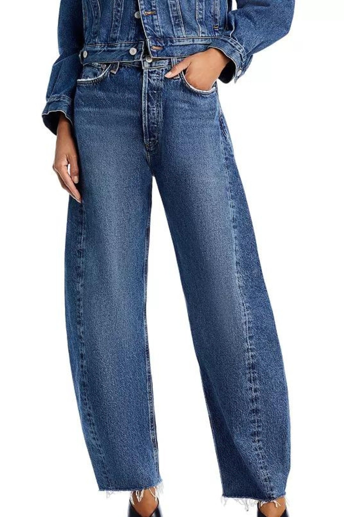 Agolde: Luna High Rise Barrel Jean - J. Cole ShoesAGOLDEAgolde: Luna High Rise Barrel Jean