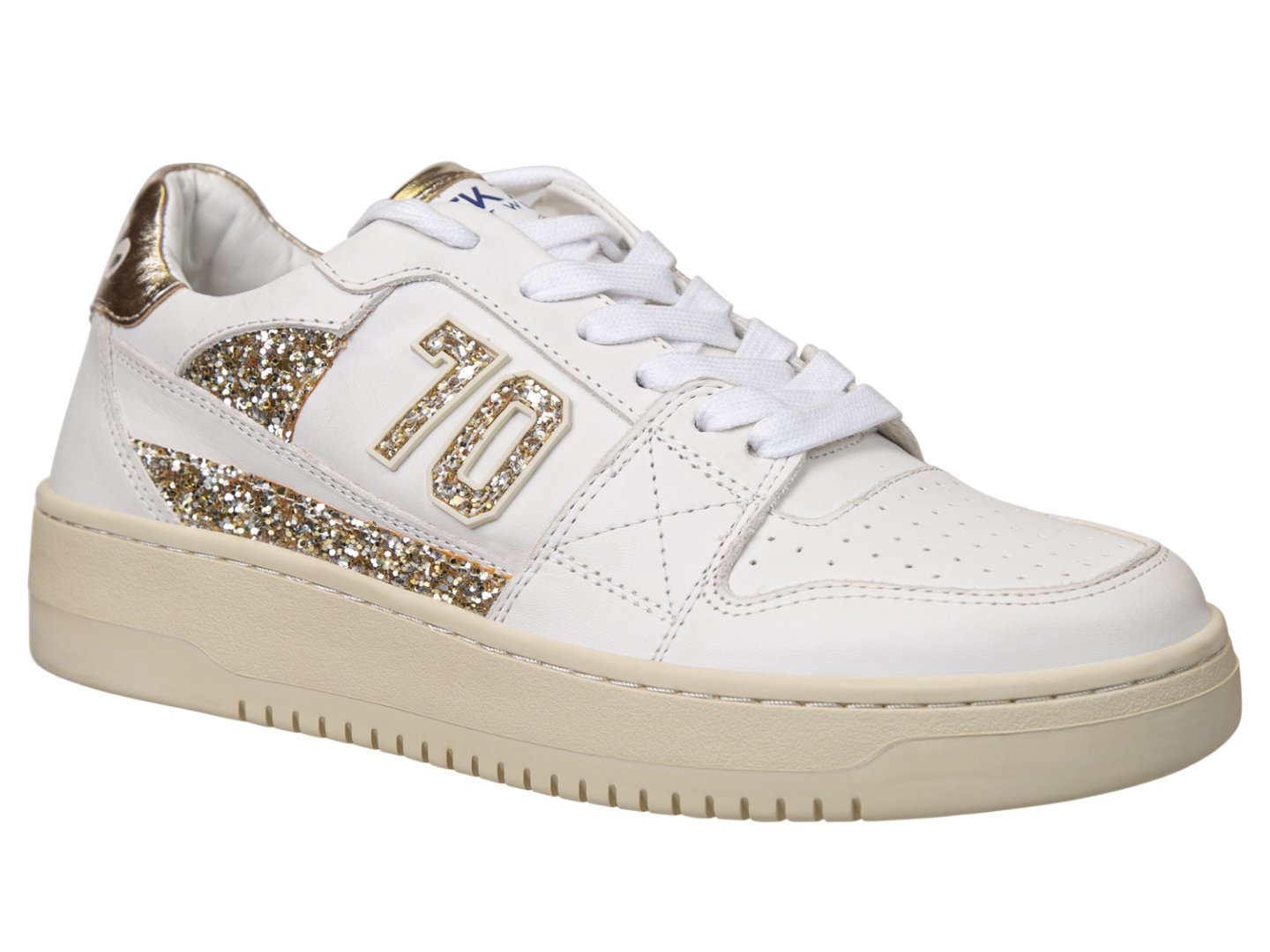 Back 70: BREAK in GLITTER PLATINE Sneakers - J. Cole ShoesBACK 70Back 70: BREAK in GLITTER PLATINE Sneakers