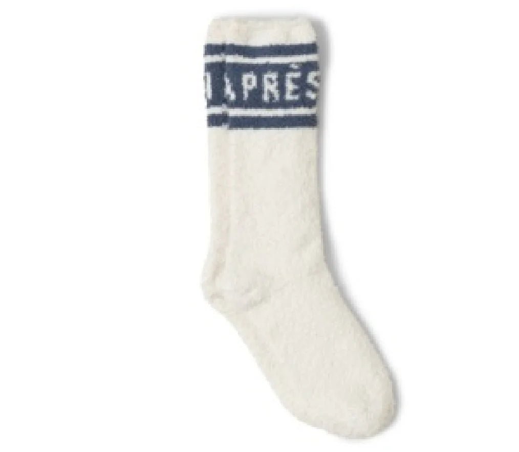 Barefoot Dreams: CozyChic Apres Ski Socks in Cream & Lakeside - J. Cole ShoesBAREFOOT DREAMSBarefoot Dreams: CozyChic Apres Ski Socks in Cream & Lakeside