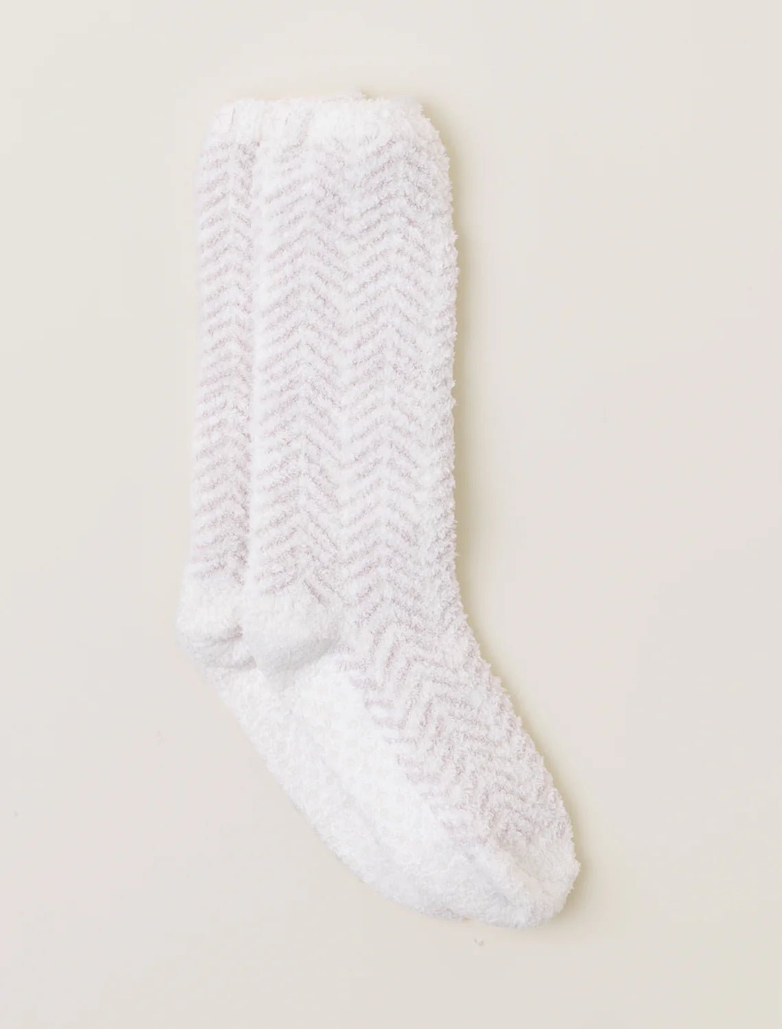 Barefoot Dreams: CozyChic Women's Herringbone Socks in Cream & Stone - J. Cole ShoesBAREFOOT DREAMSBarefoot Dreams: CozyChic Women's Herringbone Socks in Cream & Stone