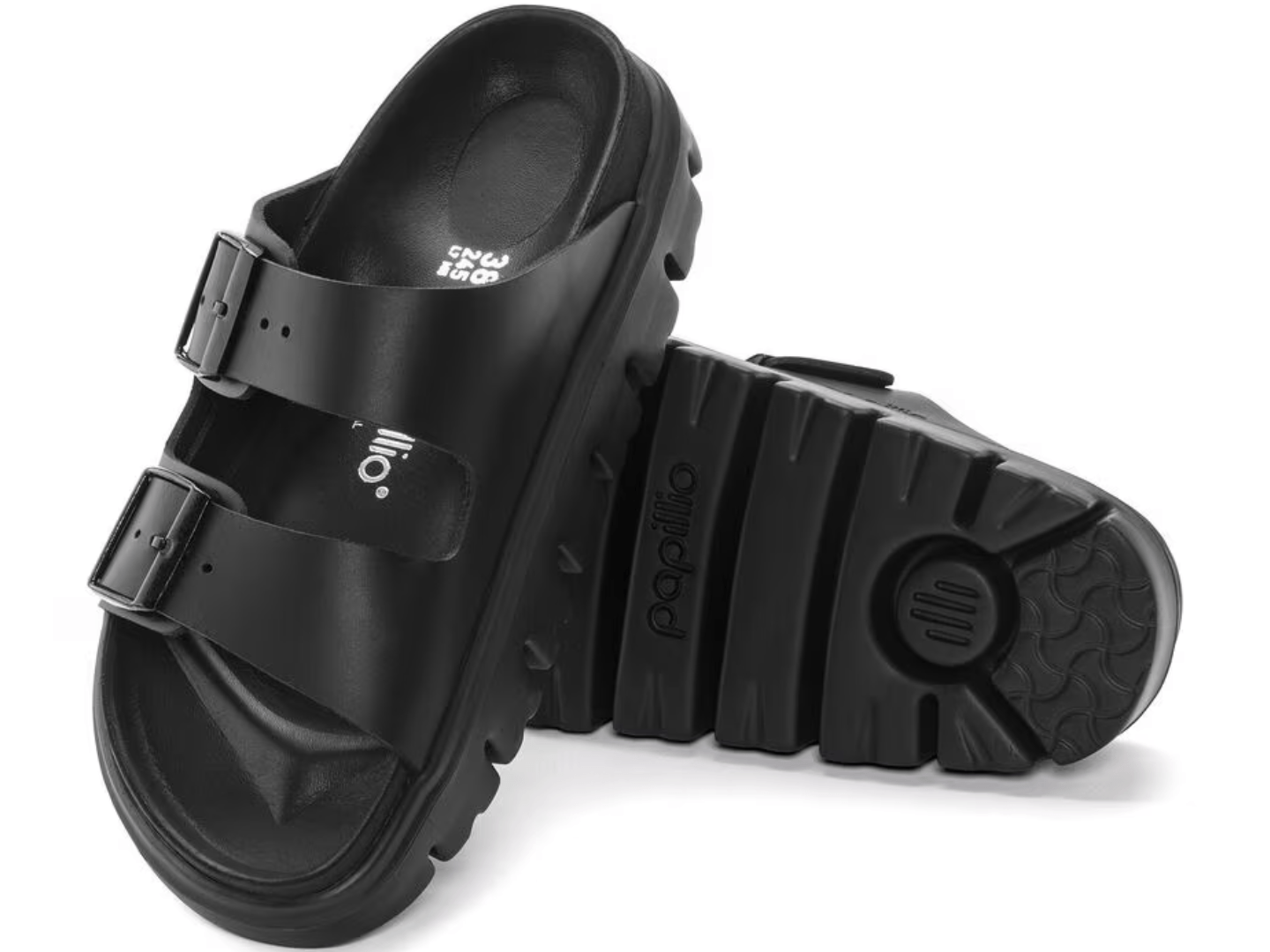 Birkenstock: Arizona Chunky Exq in Black/Black Leather - J. Cole ShoesBIRKENSTOCKBirkenstock: Arizona Chunky Exq in Black/Black Leather