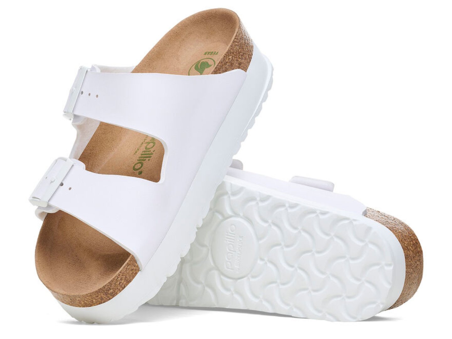 Birkenstock: Arizona Flex Platform in White - J. Cole ShoesBIRKENSTOCKBirkenstock: Arizona Flex Platform in White