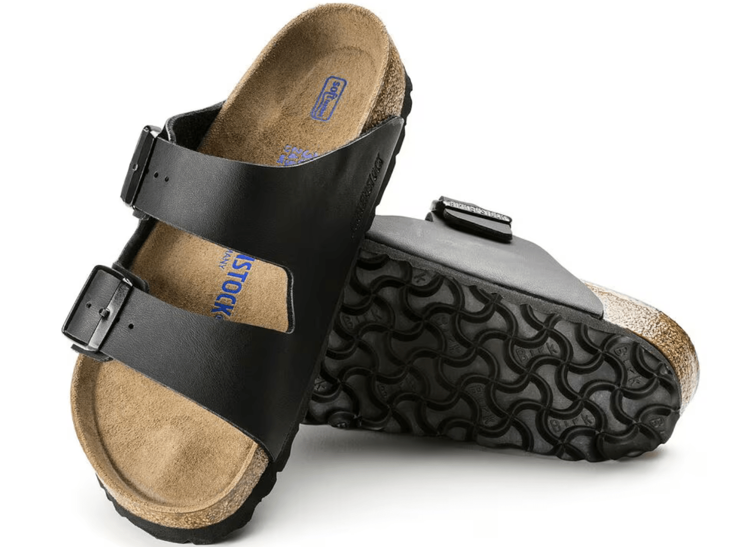 Birkenstock: Arizona SFB Black BFLOR - J. Cole ShoesBIRKENSTOCKBirkenstock: Arizona SFB Black BFLOR