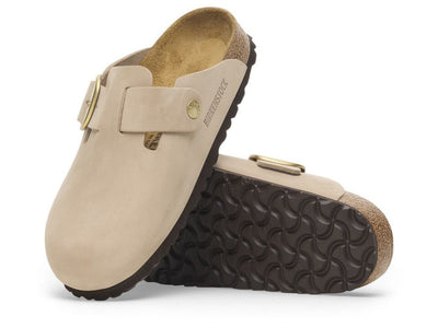 Birkenstock: Boston Big Buckle in Sandcastle - J. Cole ShoesBIRKENSTOCKBirkenstock: Boston Big Buckle in Sandcastle