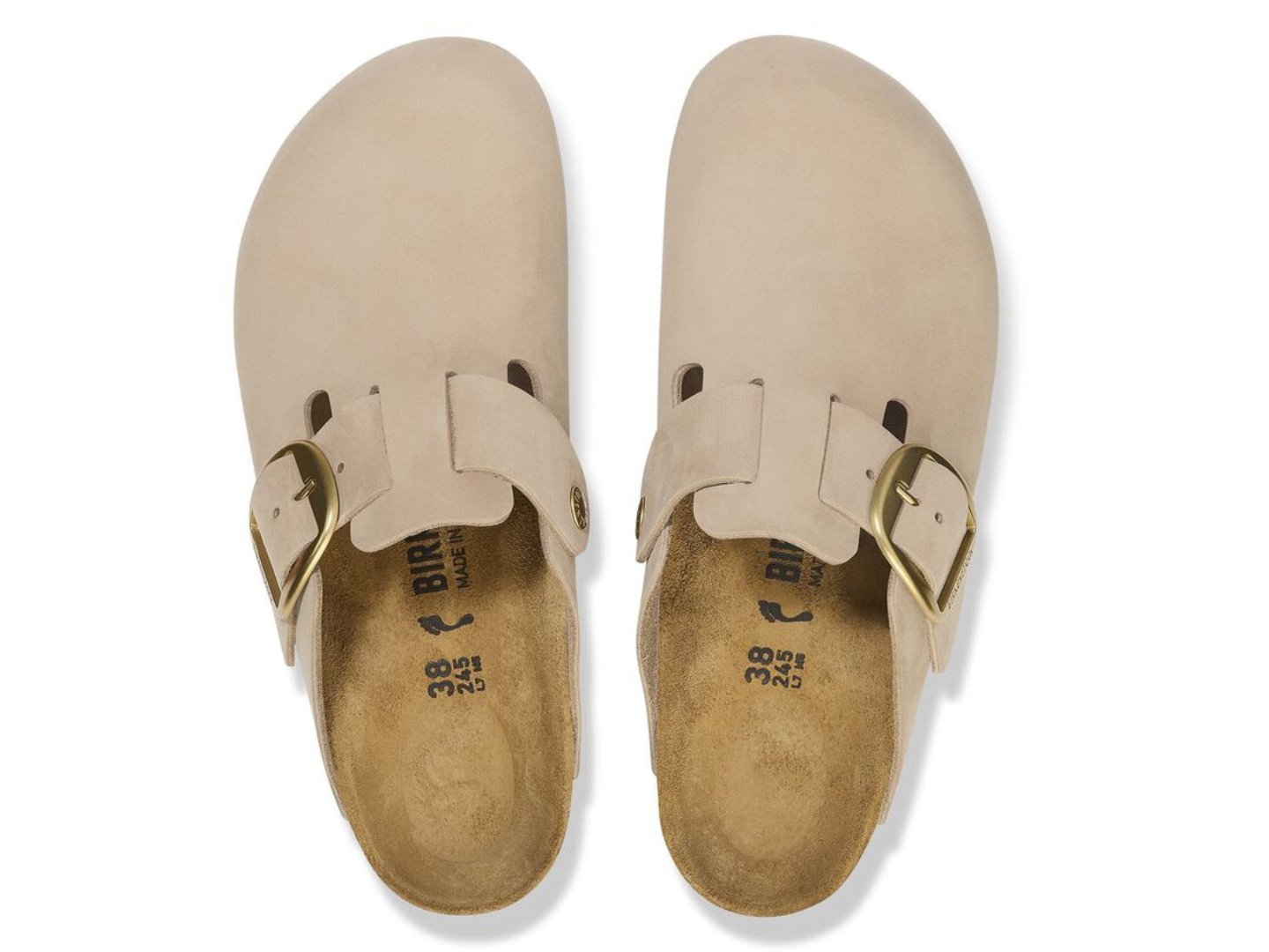 Birkenstock: Boston Big Buckle in Sandcastle - J. Cole ShoesBIRKENSTOCKBirkenstock: Boston Big Buckle in Sandcastle