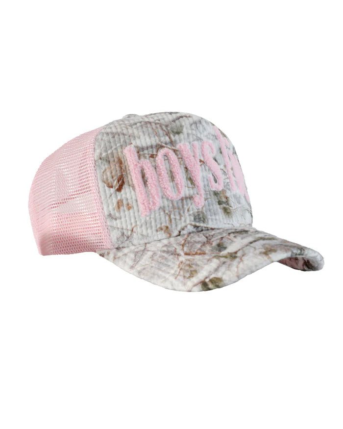 Boys Lie: Rose Colored Trucker Hat - J. Cole ShoesBOYS LIEBoys Lie: Rose Colored Trucker Hat