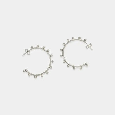 Bubble Hoops in Silver - J. Cole Shoesomg blingsBubble Hoops in Silver