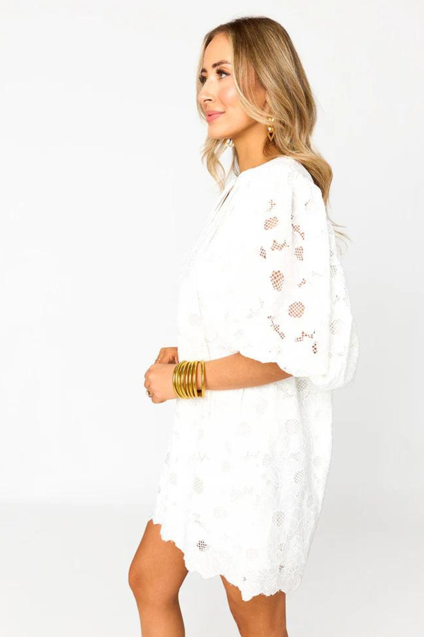 Buddy Love: Deb Lace Dress in White - J. Cole ShoesBUDDYLOVEBuddy Love: Deb Lace Dress in White