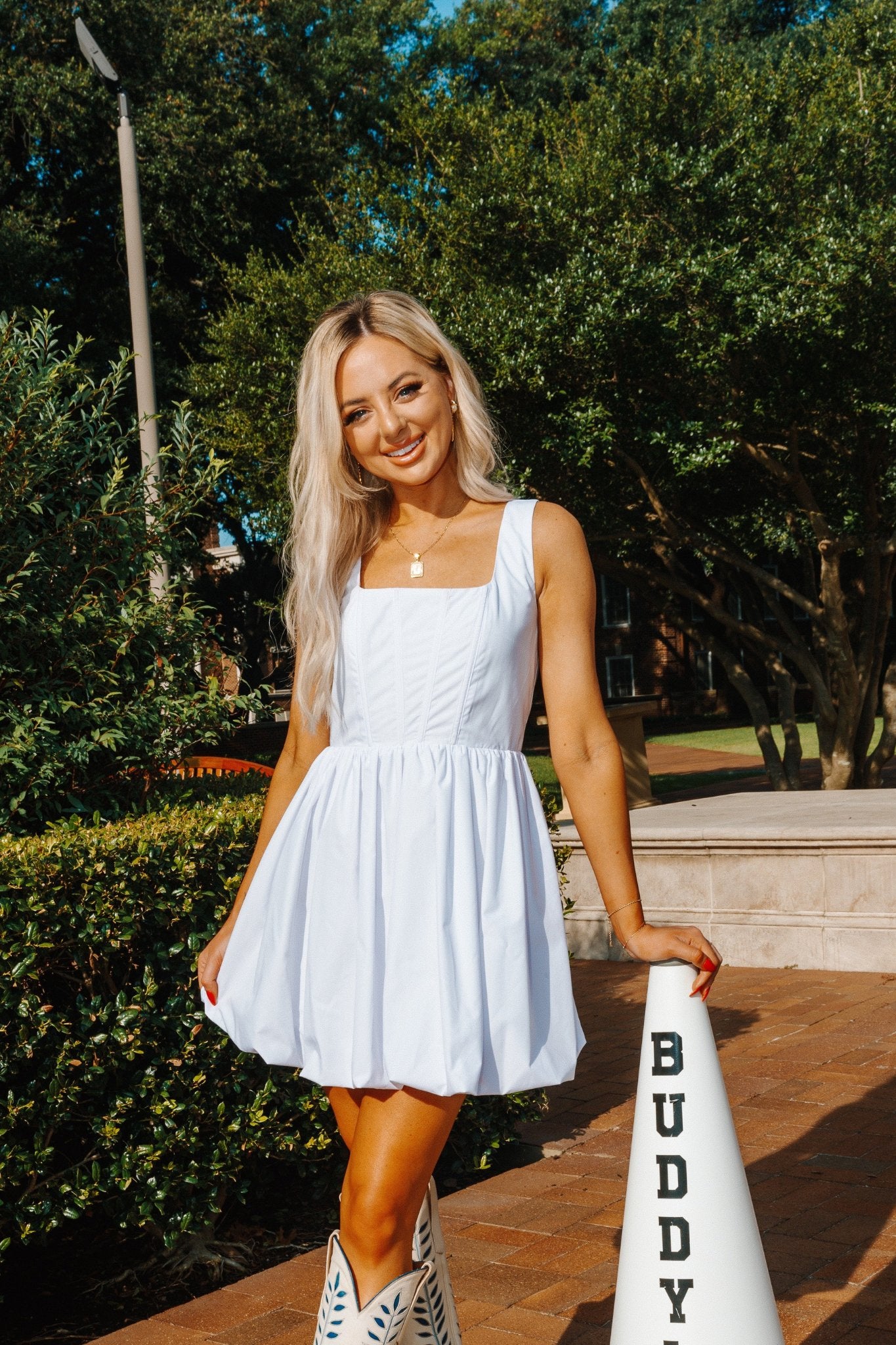 Buddy Love: Heidi Mini dress in white - J. Cole ShoesBUDDYLOVEBuddy Love: Heidi Mini dress in white