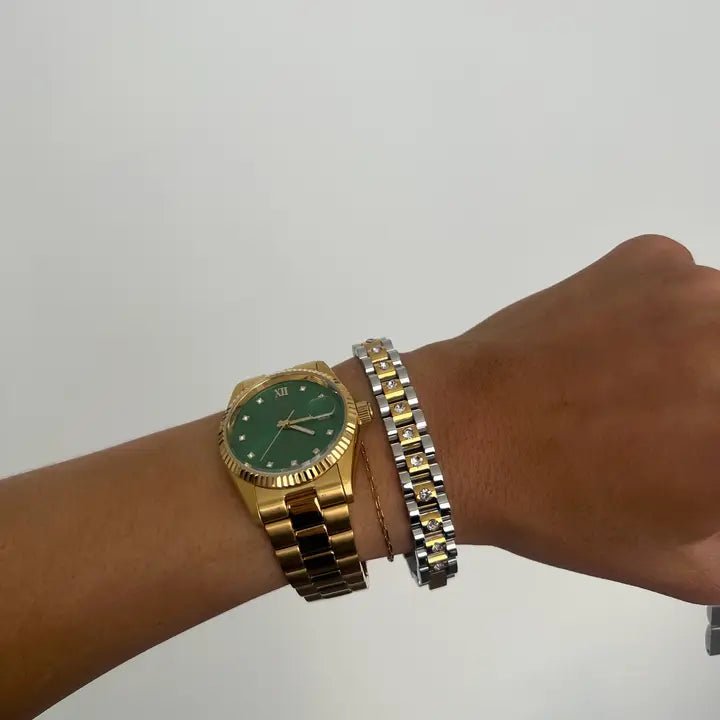 Chansuttpearls: Thin Watch Band Bracelet - J. Cole ShoesCHANSUTTPEARLSChansuttpearls: Thin Watch Band Bracelet