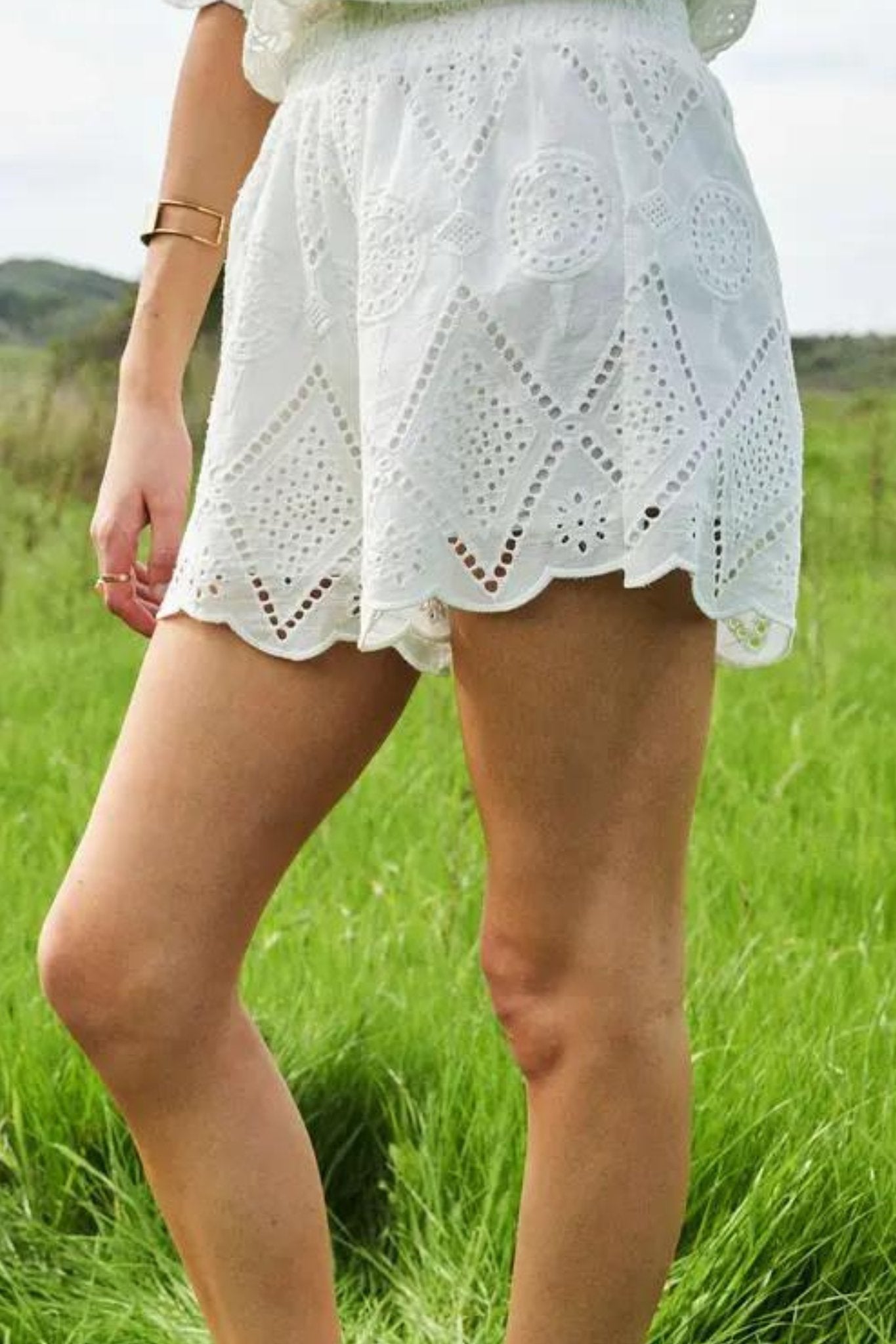 Elastic Waist Laced Shorts - J. Cole ShoesMello.Elastic Waist Laced Shorts