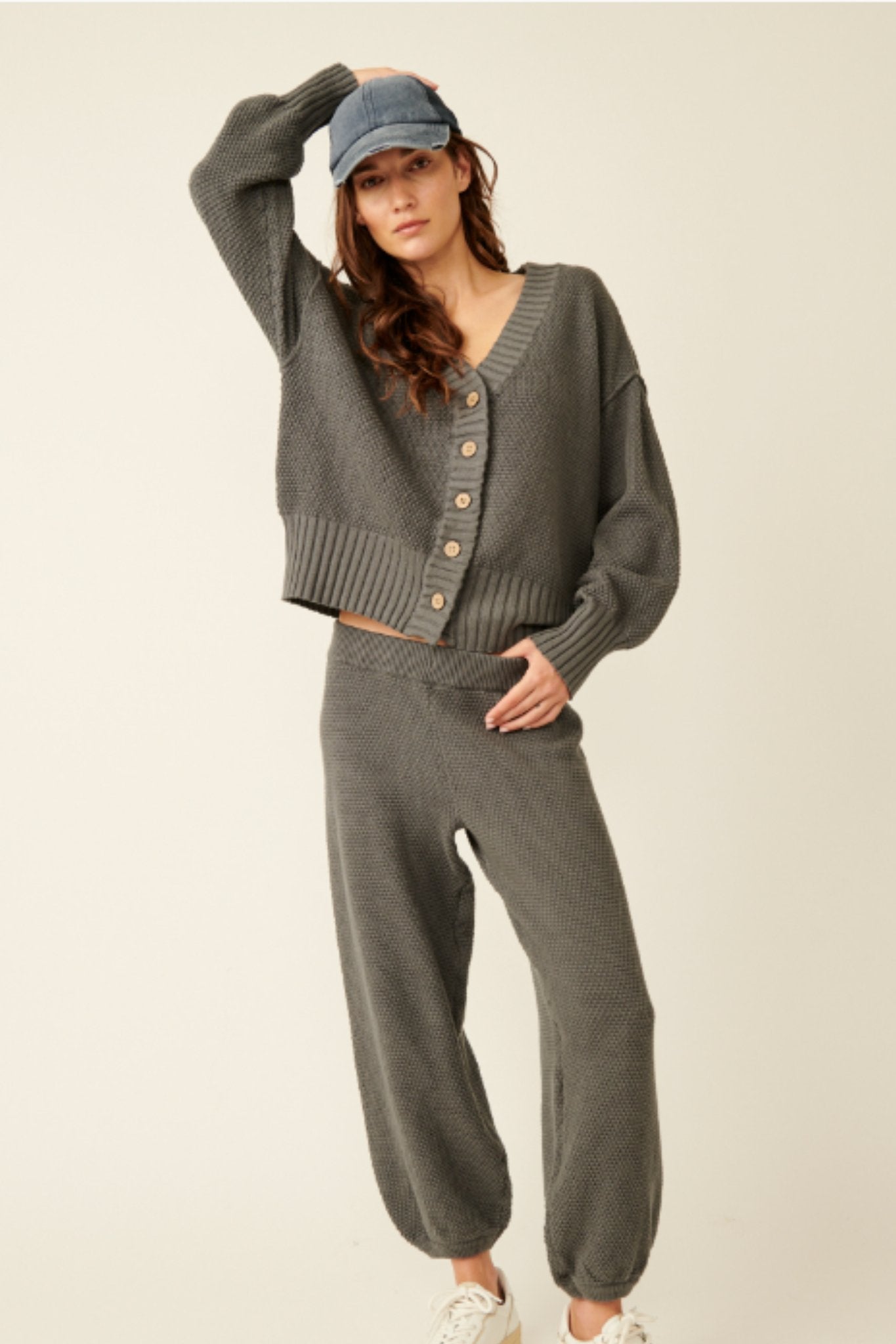 Free People: Hailee Cardi Set in Peppery - J. Cole ShoesFREE PEOPLEFree People: Hailee Cardi Set in Peppery