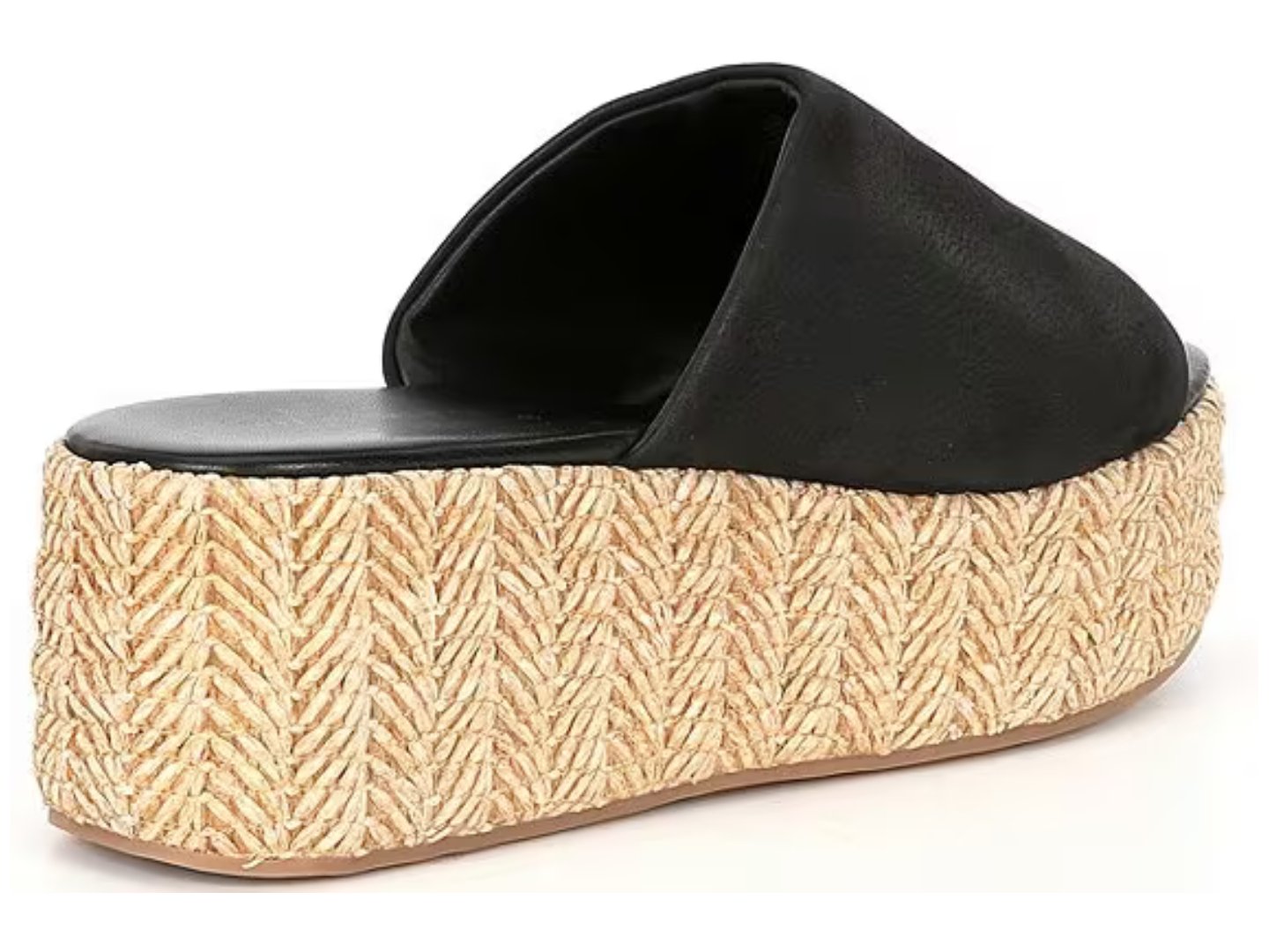 Free People: Harbor Raffia Flatform in Black - J. Cole ShoesFREE PEOPLEFree People: Harbor Raffia Flatform in Black