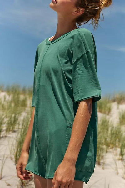 Free People: Hot shot Tee Romper in Heritage Green - J. Cole ShoesFree People MovementFree People: Hot shot Tee Romper in Heritage Green