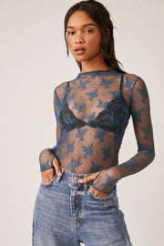 Free People: Lady Lux Layering Top in Night Swim - J. Cole ShoesFREE PEOPLEFree People: Lady Lux Layering Top in Night Swim