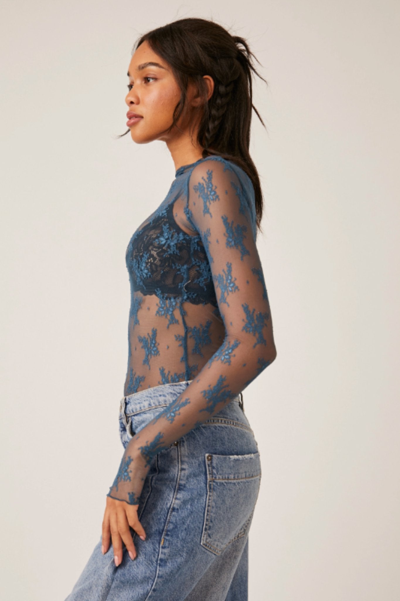 Free People: Lady Lux Layering Top in Night Swim - J. Cole ShoesFREE PEOPLEFree People: Lady Lux Layering Top in Night Swim