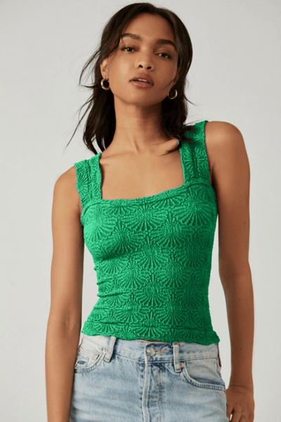 Free People: Love Letter Cami in Jolly Green - J. Cole ShoesFREE PEOPLEFree People: Love Letter Cami in Jolly Green