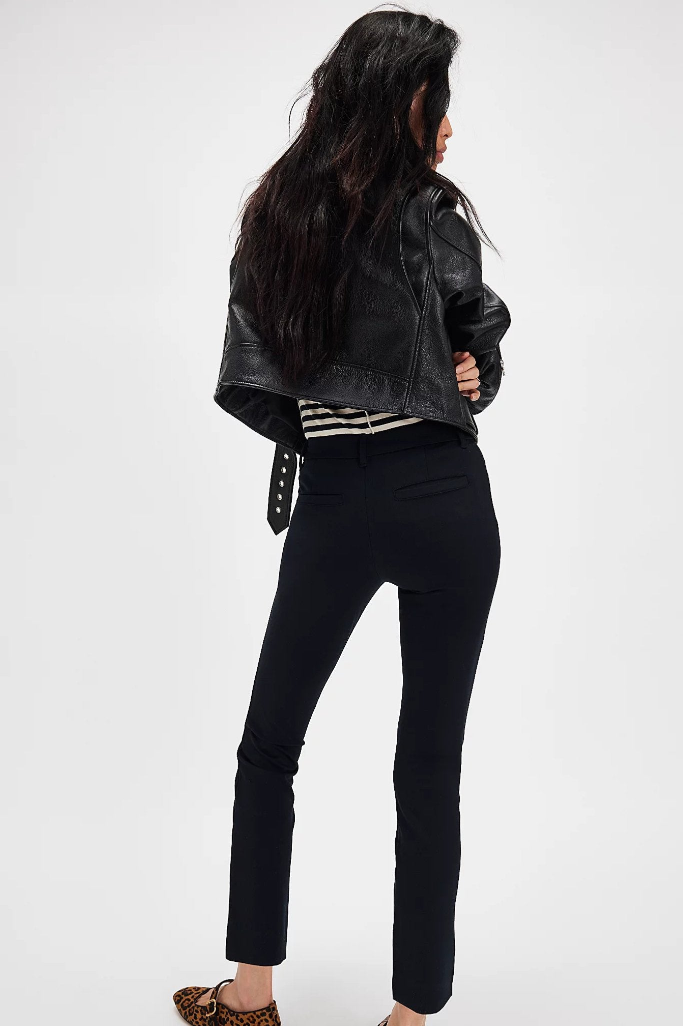 Free People: Molly Slim Pant in Black - J. Cole ShoesFREE PEOPLEFree People: Molly Slim Pant in Black