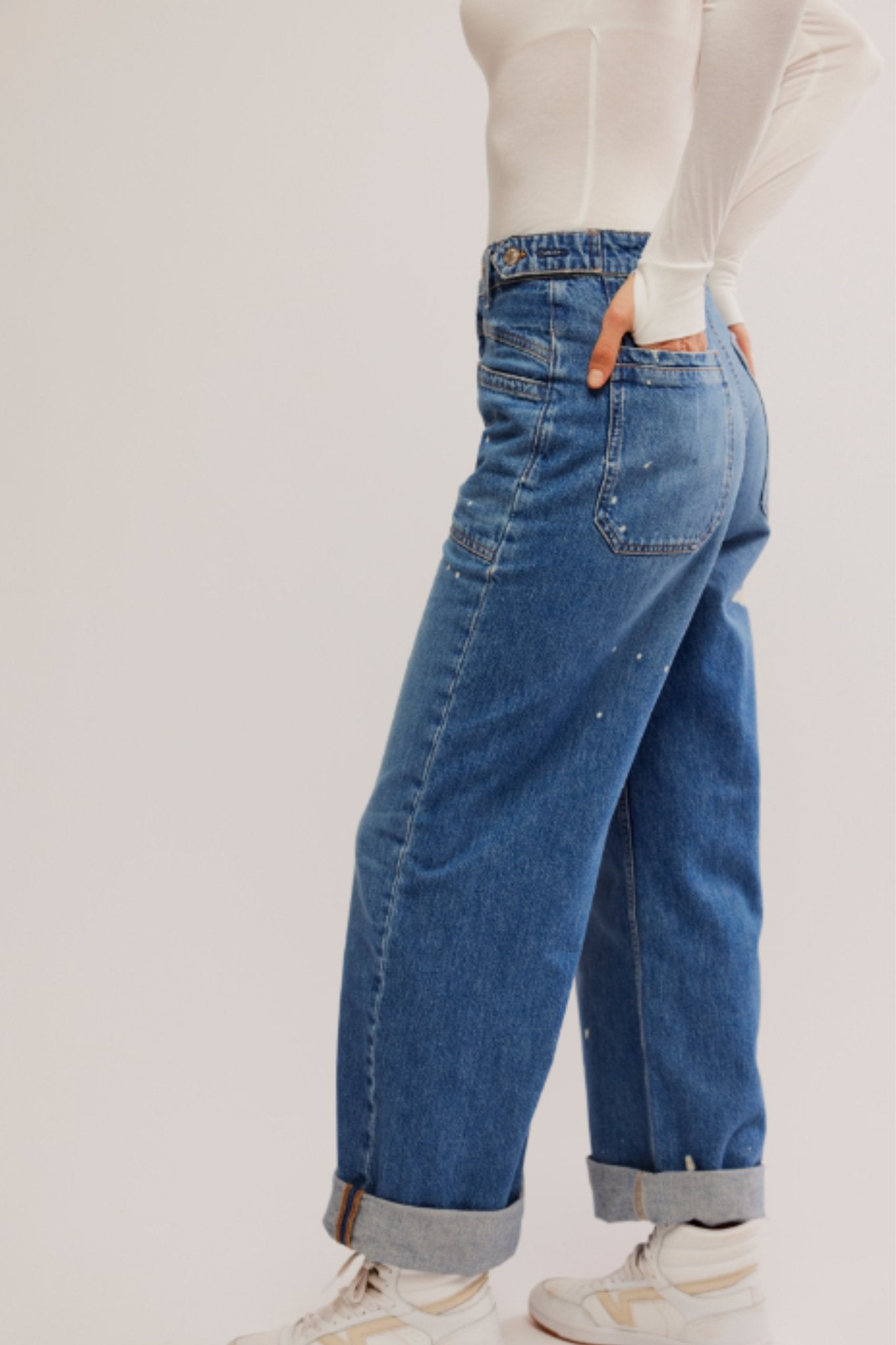 Free People: Palmer Cuffed Jeans - J. Cole ShoesFREE PEOPLEFree People: Palmer Cuffed Jeans