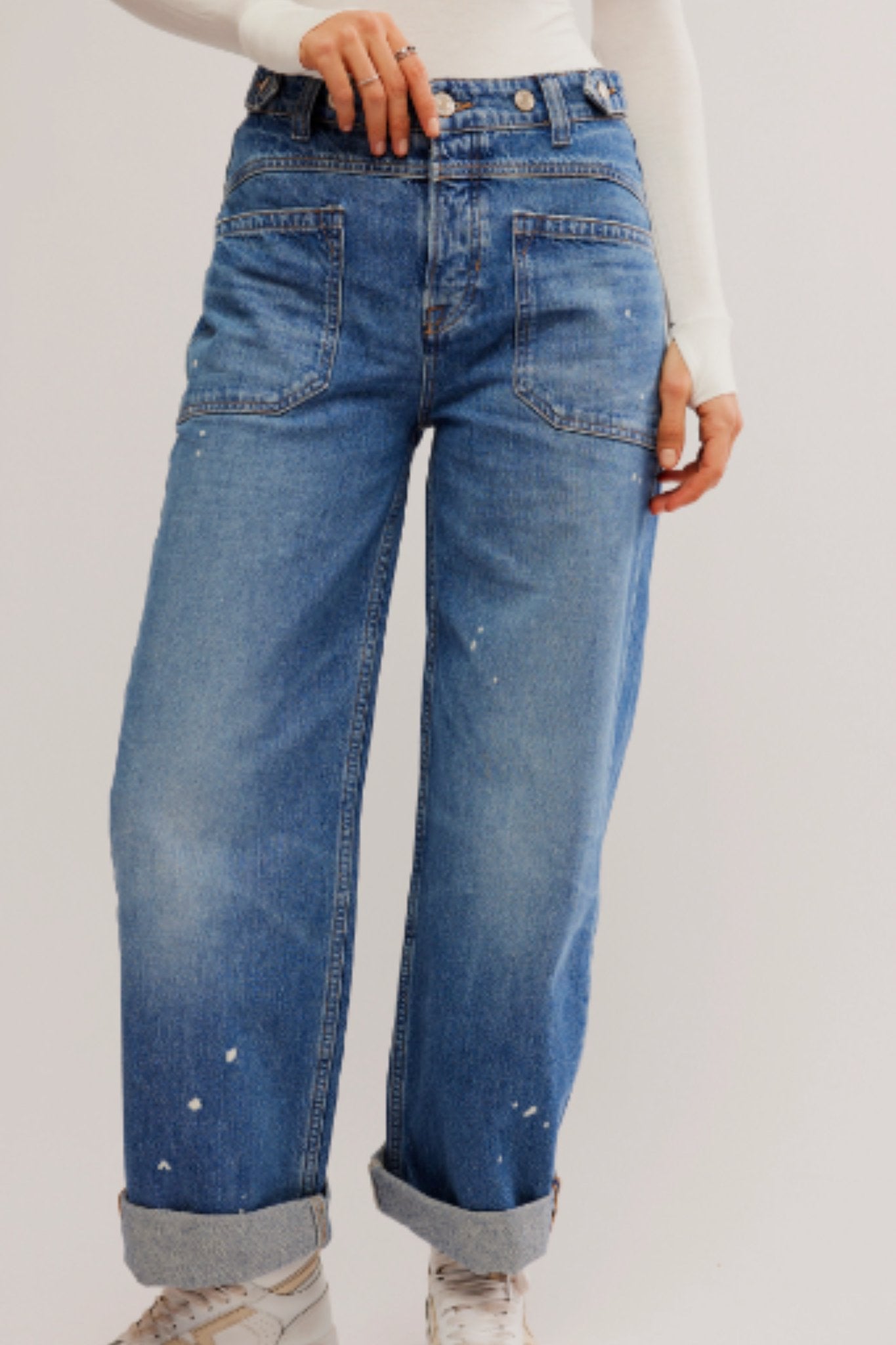 Free People: Palmer Cuffed Jeans - J. Cole ShoesFREE PEOPLEFree People: Palmer Cuffed Jeans