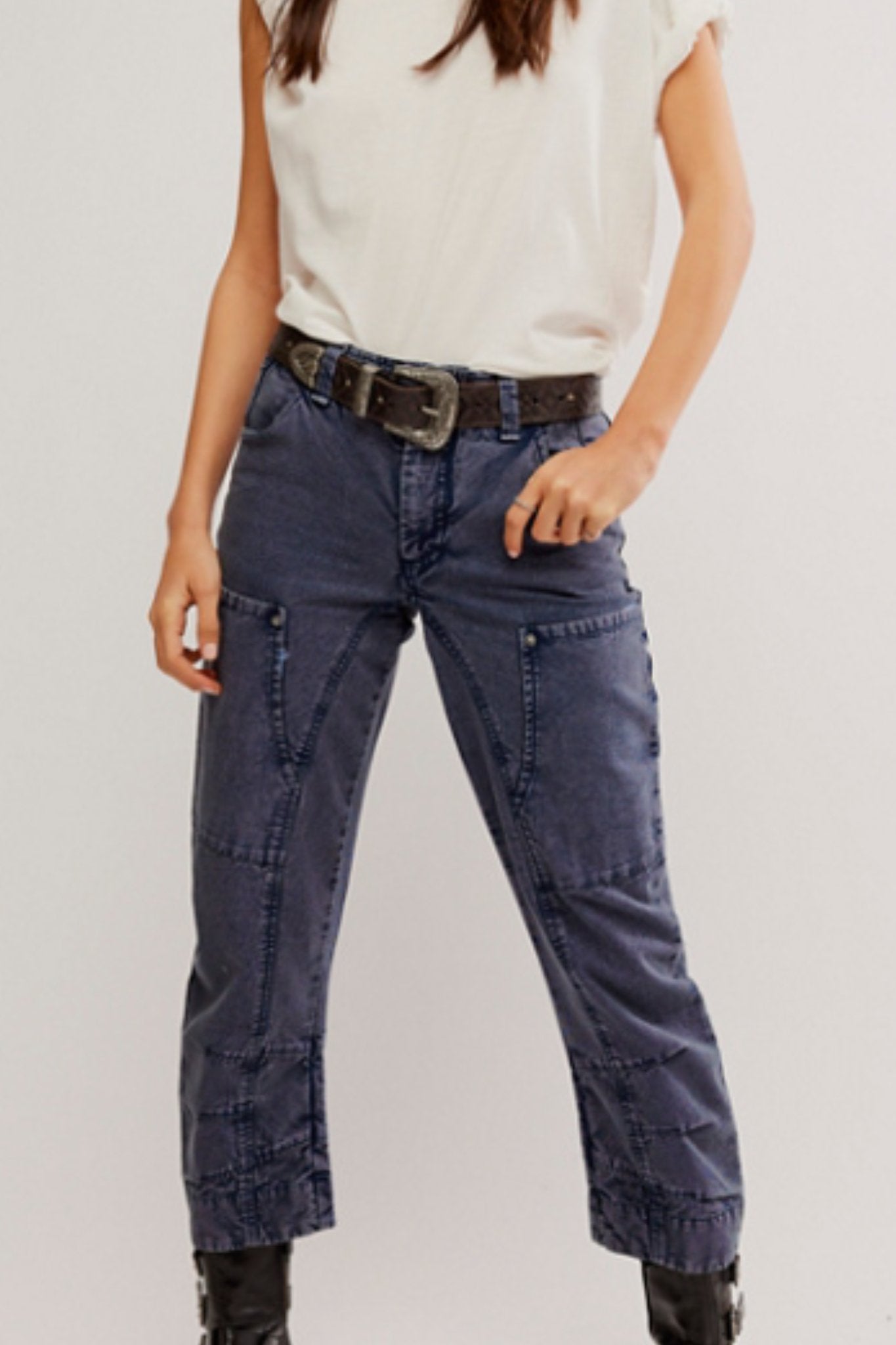 Free People: Supersonic Slim Pant in Big Dipper - J. Cole ShoesFREE PEOPLEFree People: Supersonic Slim Pant in Big Dipper