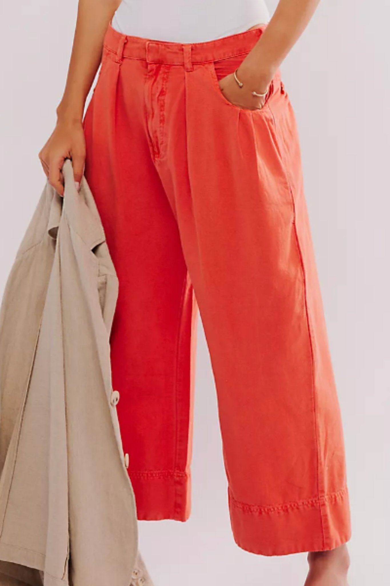 Free People: Sweet Talk Chino in Red Mango - J. Cole ShoesFREE PEOPLEFree People: Sweet Talk Chino in Red Mango