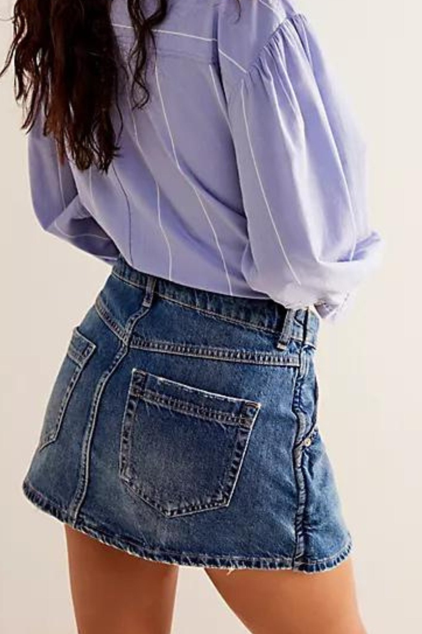 Free People: Wynne Denim Skirt in Cornflower - J. Cole ShoesFREE PEOPLEFree People: Wynne Denim Skirt in Cornflower