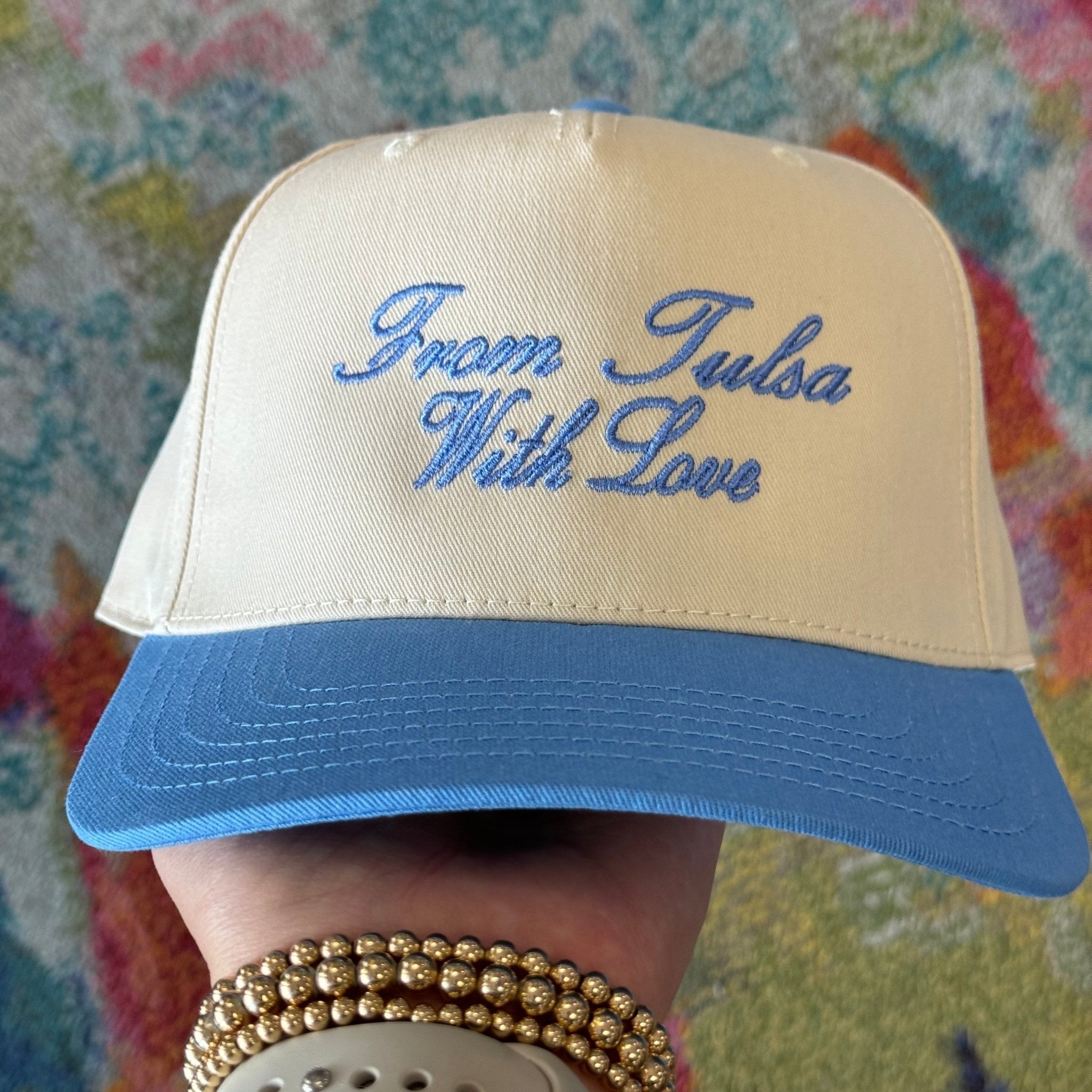 "From Tulsa With Love" Hat in Light Blue - J. Cole Shoesmadley"From Tulsa With Love" Hat in Light Blue