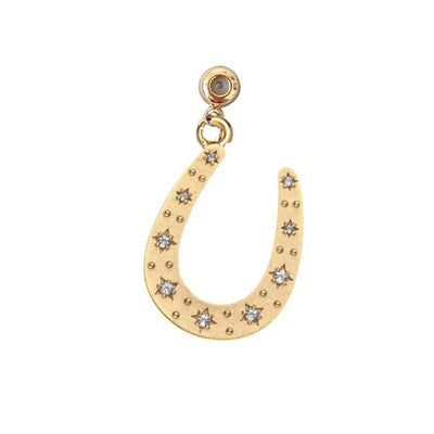 Kinsey Designs: Glam Horseshoe Grip Charm in Gold - J. Cole ShoesKINSEY DESIGNSKinsey Designs: Glam Horseshoe Grip Charm in Gold