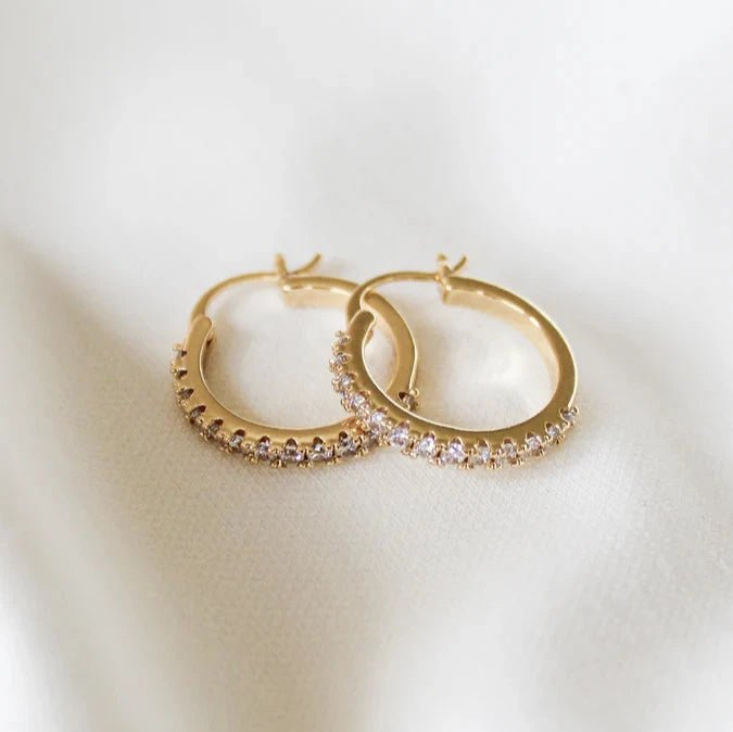 Kinsey Designs: Lane Hoop Earrings in Gold - J. Cole ShoesKINSEY DESIGNSKinsey Designs: Lane Hoop Earrings in Gold