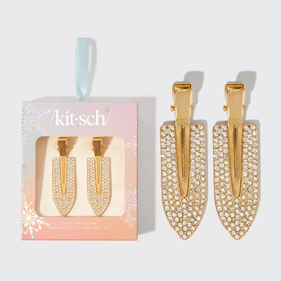 Kitsch: Creaseless Clips in Rhinestone in Gold - J. Cole ShoesKITSCHKitsch: Creaseless Clips in Rhinestone in Gold