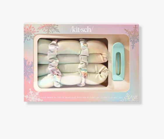 Kitsch: Holiday XL Satin Heatless Styling & Flat Lay Claw Set - J. Cole ShoesKITSCHKitsch: Holiday XL Satin Heatless Styling & Flat Lay Claw Set