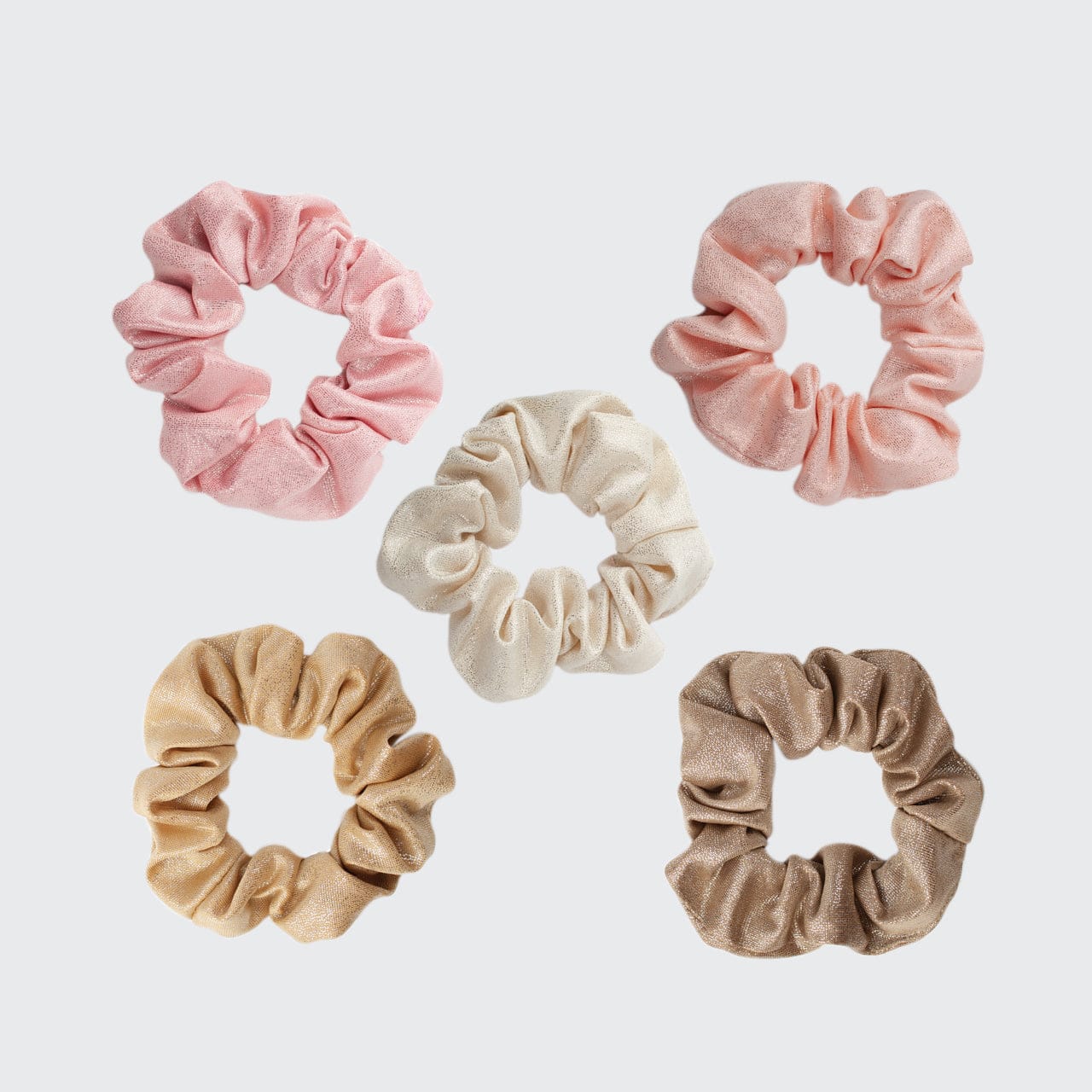 Kitsch: Metallic Scrunchies in Blush - J. Cole ShoesKITSCHKitsch: Metallic Scrunchies in Blush