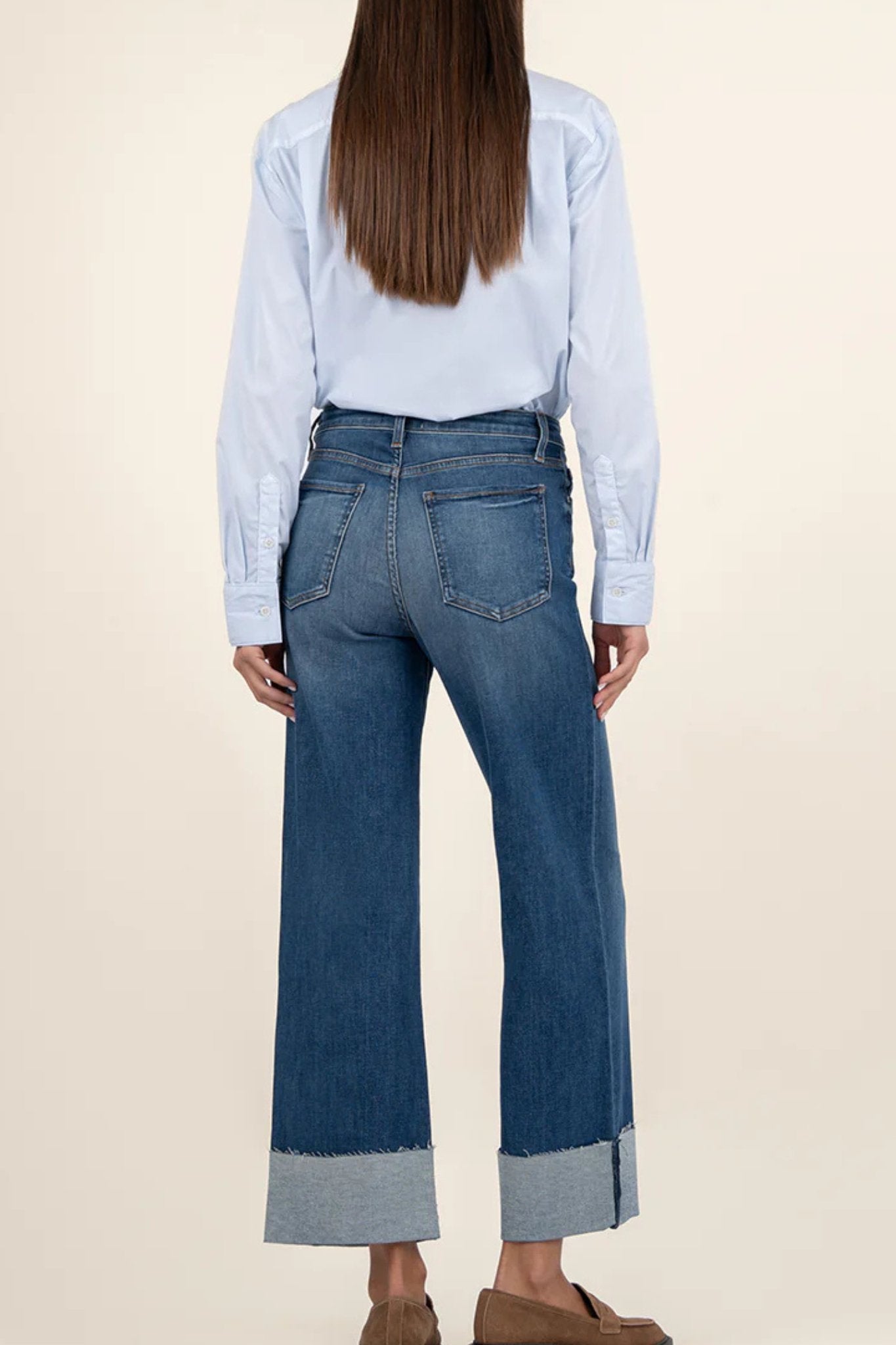 Kut From Kloth: Sienna High Rise Wide Leg Cuff Jeans - J. Cole ShoesKUT FROM KLOTHKut From Kloth: Sienna High Rise Wide Leg Cuff Jeans