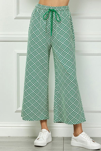 Linnie Wide Leg Pant in Green - J. Cole ShoesSEE AND BE SEENLinnie Wide Leg Pant in Green