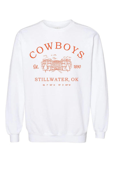 Livy Lu: OSU cowboys stadium coordinates white CC sweatshirt - J. Cole ShoesLIVY LULivy Lu: OSU cowboys stadium coordinates white CC sweatshirt