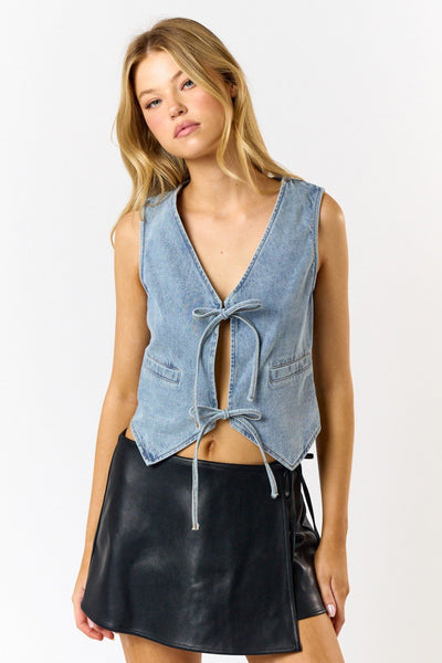 Lucky Denim Vest - J. Cole ShoesBLUE BLUSHLucky Denim Vest