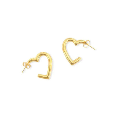 Mini Heart Water resistant earrings in gold - J. Cole ShoesOMG BlingsMini Heart Water resistant earrings in gold