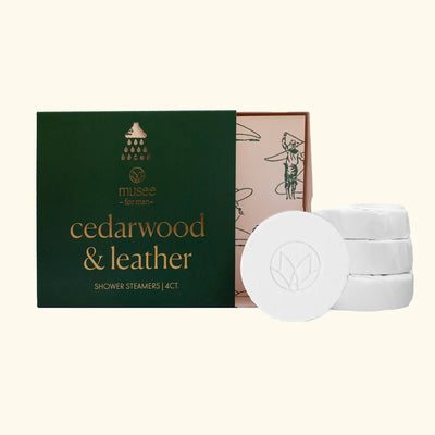 Musee: Cedarwood & Leather Shower Steamers - J. Cole ShoesMuseeMusee: Cedarwood & Leather Shower Steamers