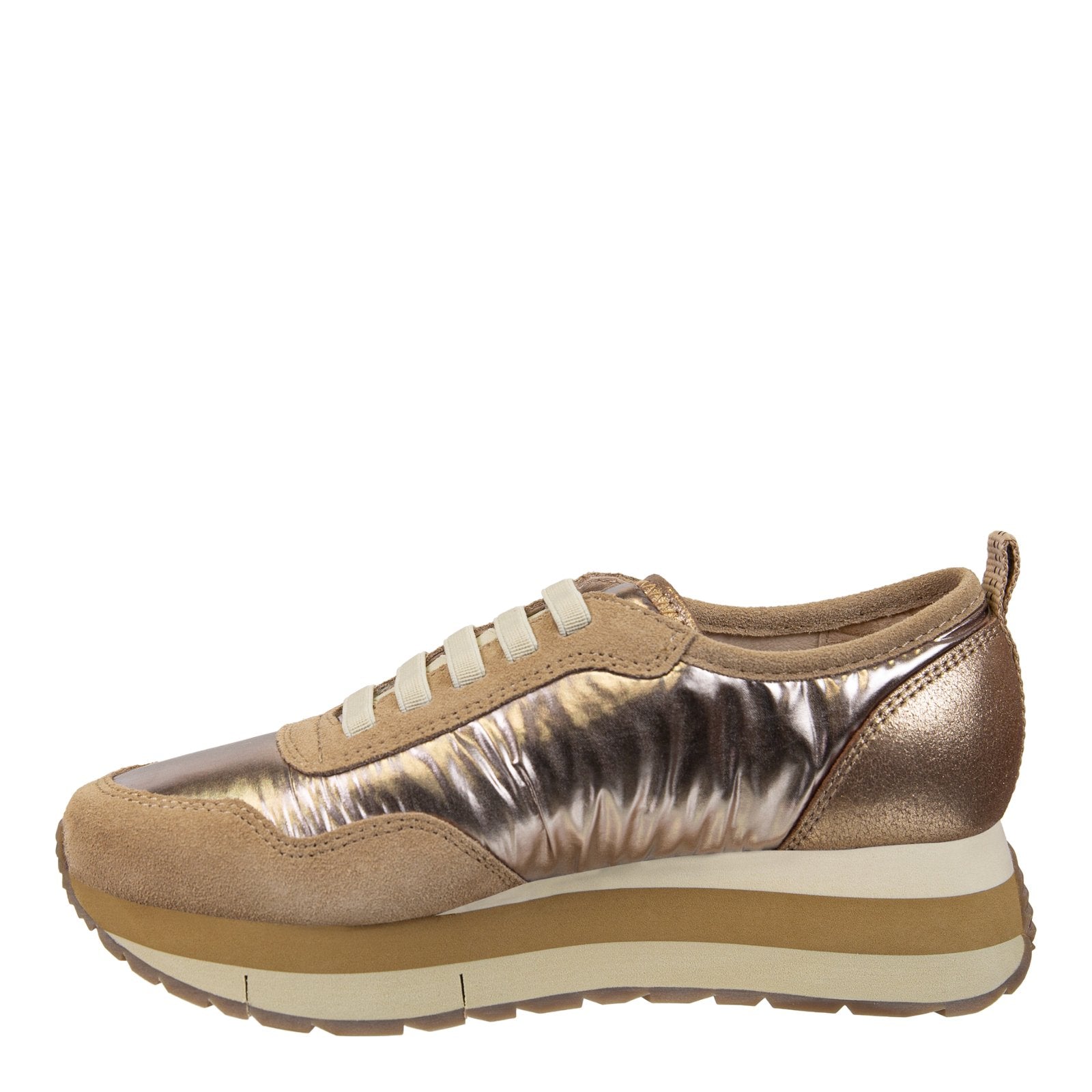 Naked Feet: KINETIC in GOLD Platform Sneakers - J. Cole ShoesNAKED FEETNaked Feet: KINETIC in GOLD Platform Sneakers