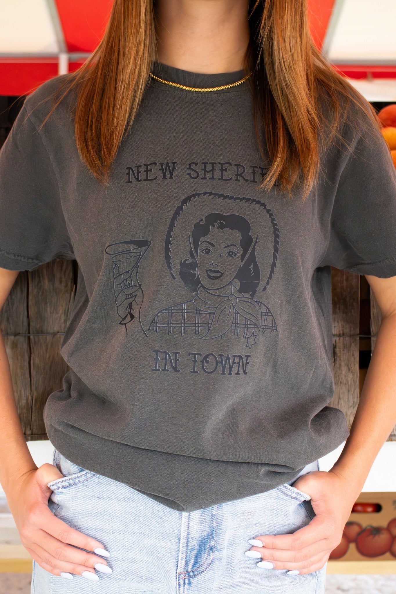 "New Sheriff in Town" Tee - J. Cole ShoesHATS BY MADI"New Sheriff in Town" Tee