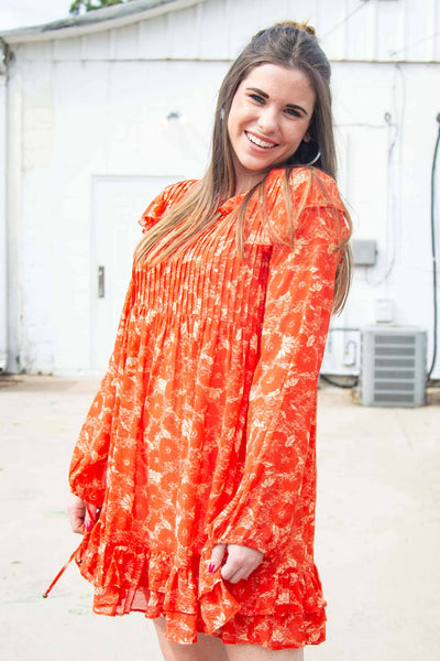 Orange Combo Dress - J. Cole ShoesFREE PEOPLEOrange Combo Dress