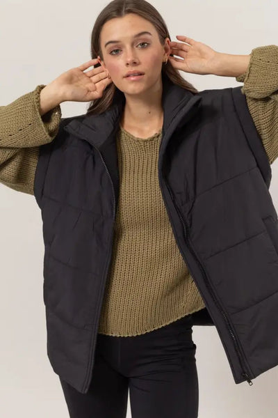 Oversized Puffer Vest - J. Cole ShoesHYFVEOversized Puffer Vest