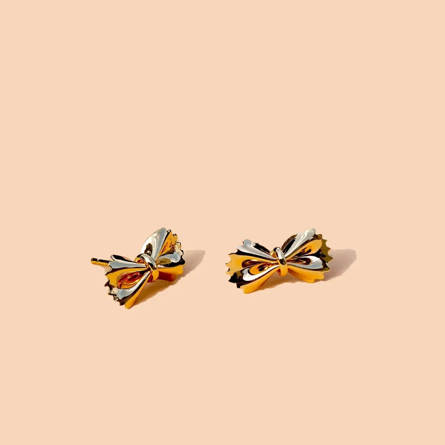 Peter + June: Bow Tie Pasta Studs - J. Cole ShoesPETER + JUNEPeter + June: Bow Tie Pasta Studs