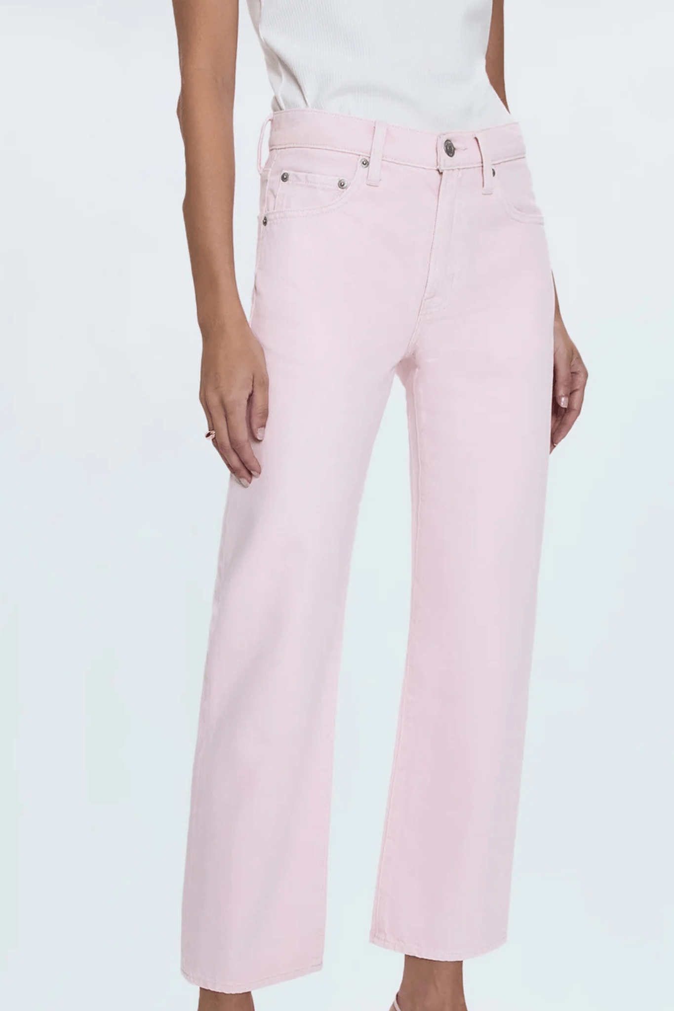 Pistola: Lexi Mid Rise Bowed Pant in Blush - J. Cole ShoesPISTOLAPistola: Lexi Mid Rise Bowed Pant in Blush