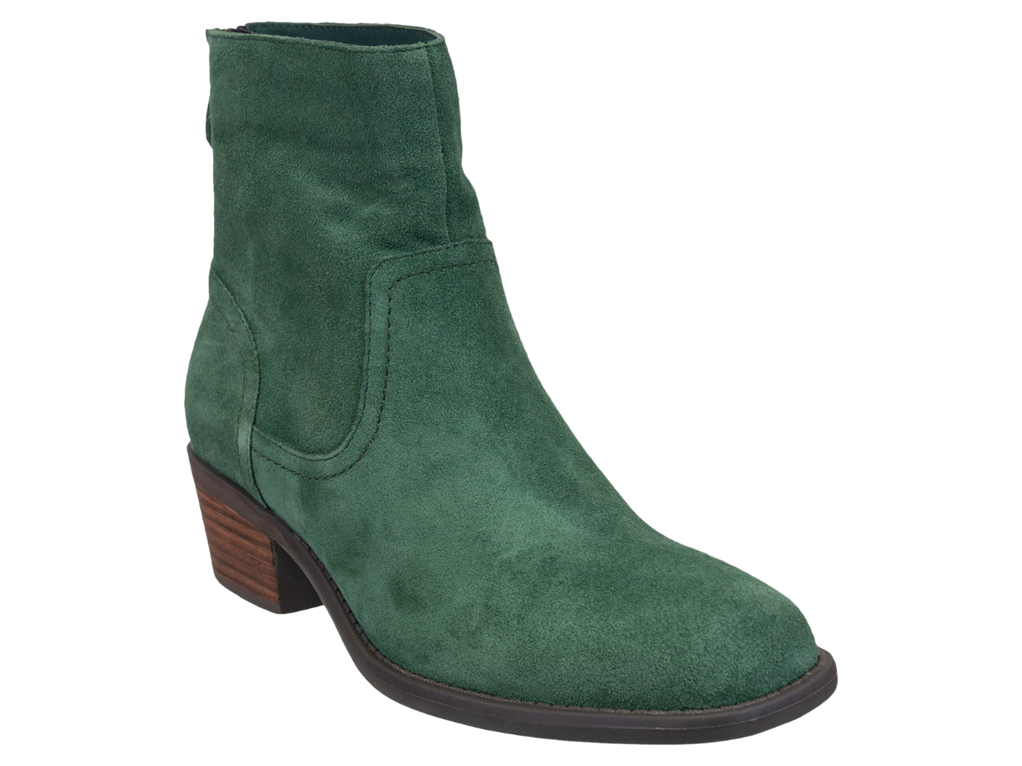 OTBT - HOMESTEAD in DARK GREEN Heeled Ankle Boots