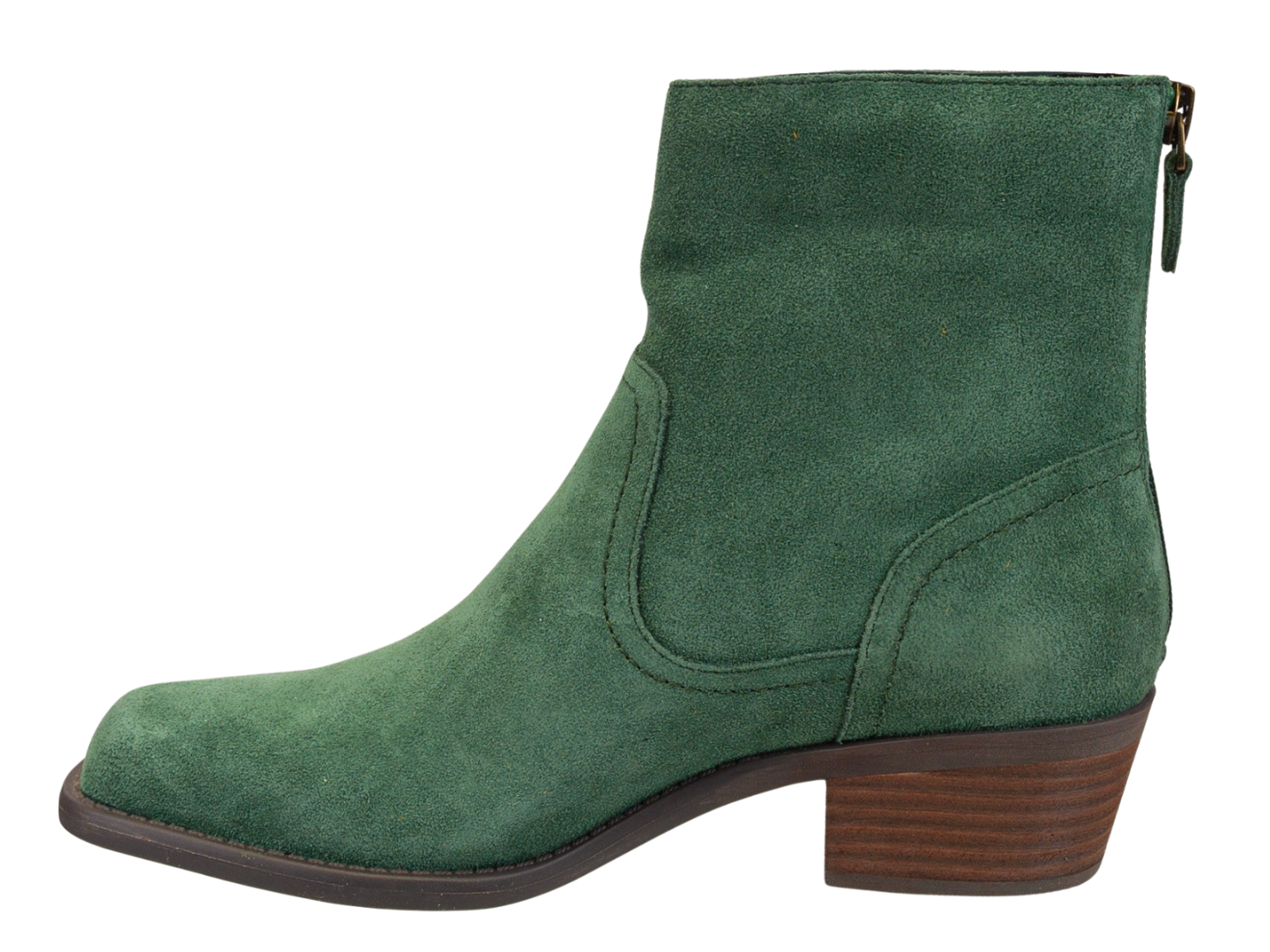 OTBT - HOMESTEAD in DARK GREEN Heeled Ankle Boots