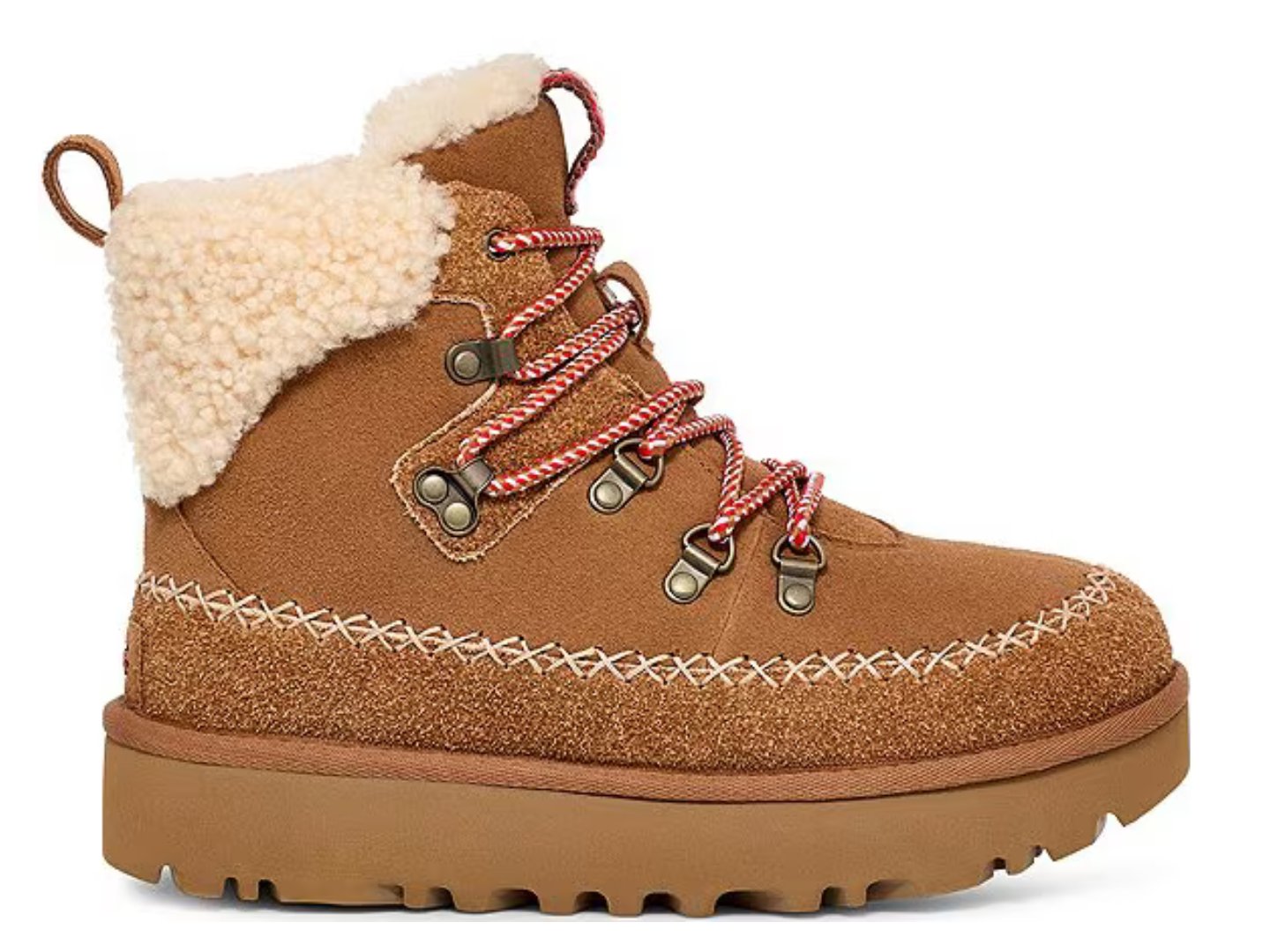 Ugg: Classic Alpine Lace Up in Chestnut - J. Cole ShoesUGGUgg: Classic Alpine Lace Up in Chestnut