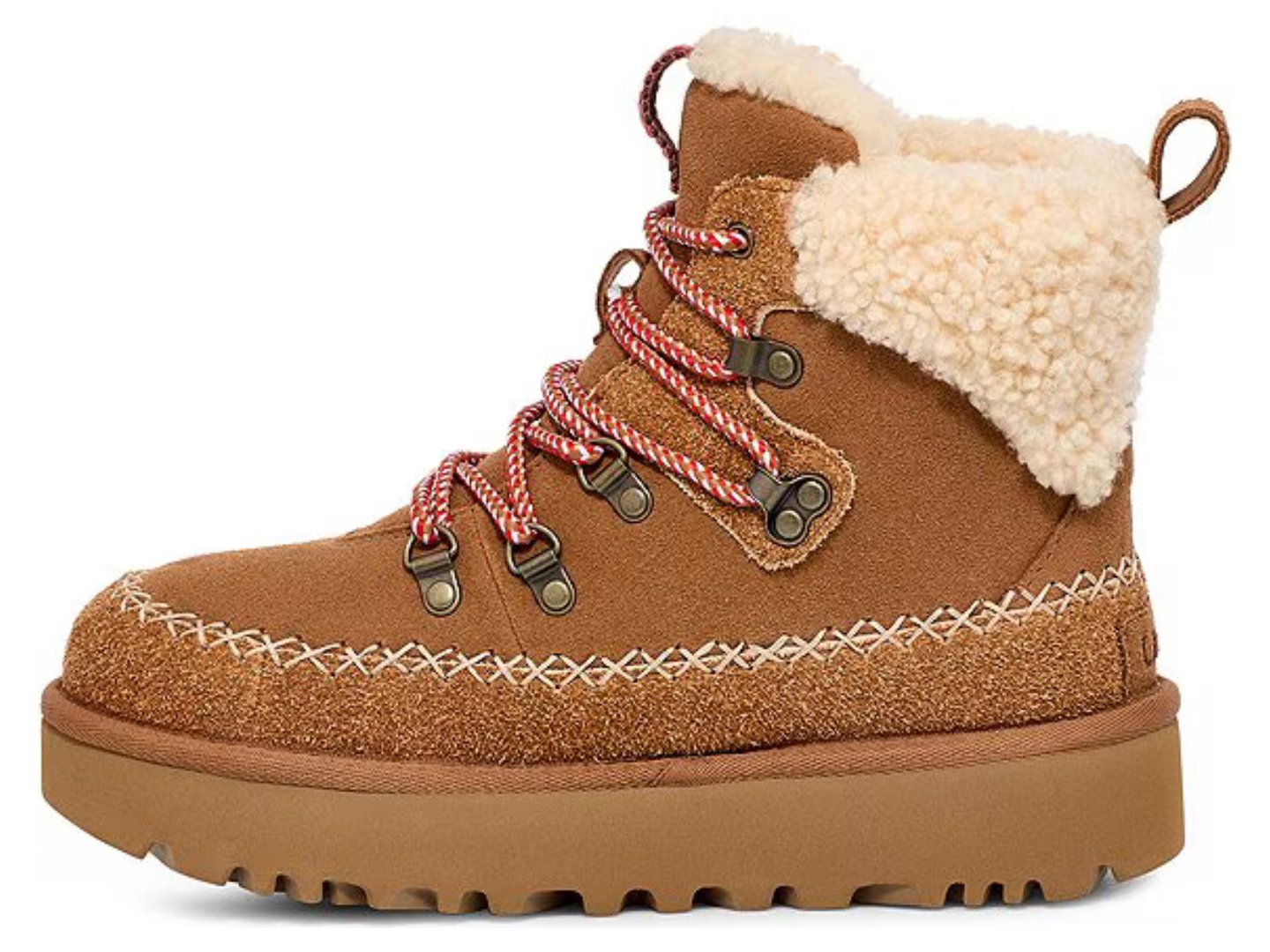 Ugg: Classic Alpine Lace Up in Chestnut - J. Cole ShoesUGGUgg: Classic Alpine Lace Up in Chestnut